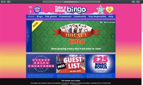 Take a break bingo login uk) is part of Virtue Fusion, a firm registered with the UK's Gambling Commission under account number 38838